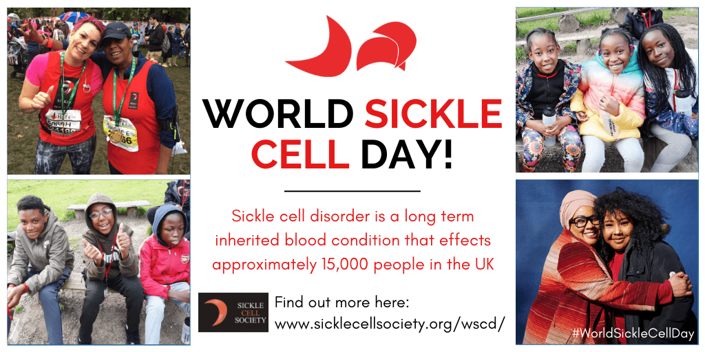 The 19th June is World Sickle Cell Day a day of raising awareness